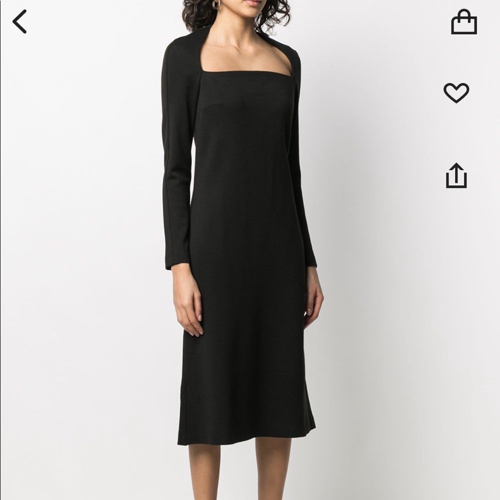 12 storeez square neck knitted dress